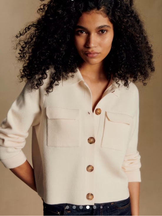 Sezane Sweaters - Sezane Cream Button-Front Cardigan Jacket